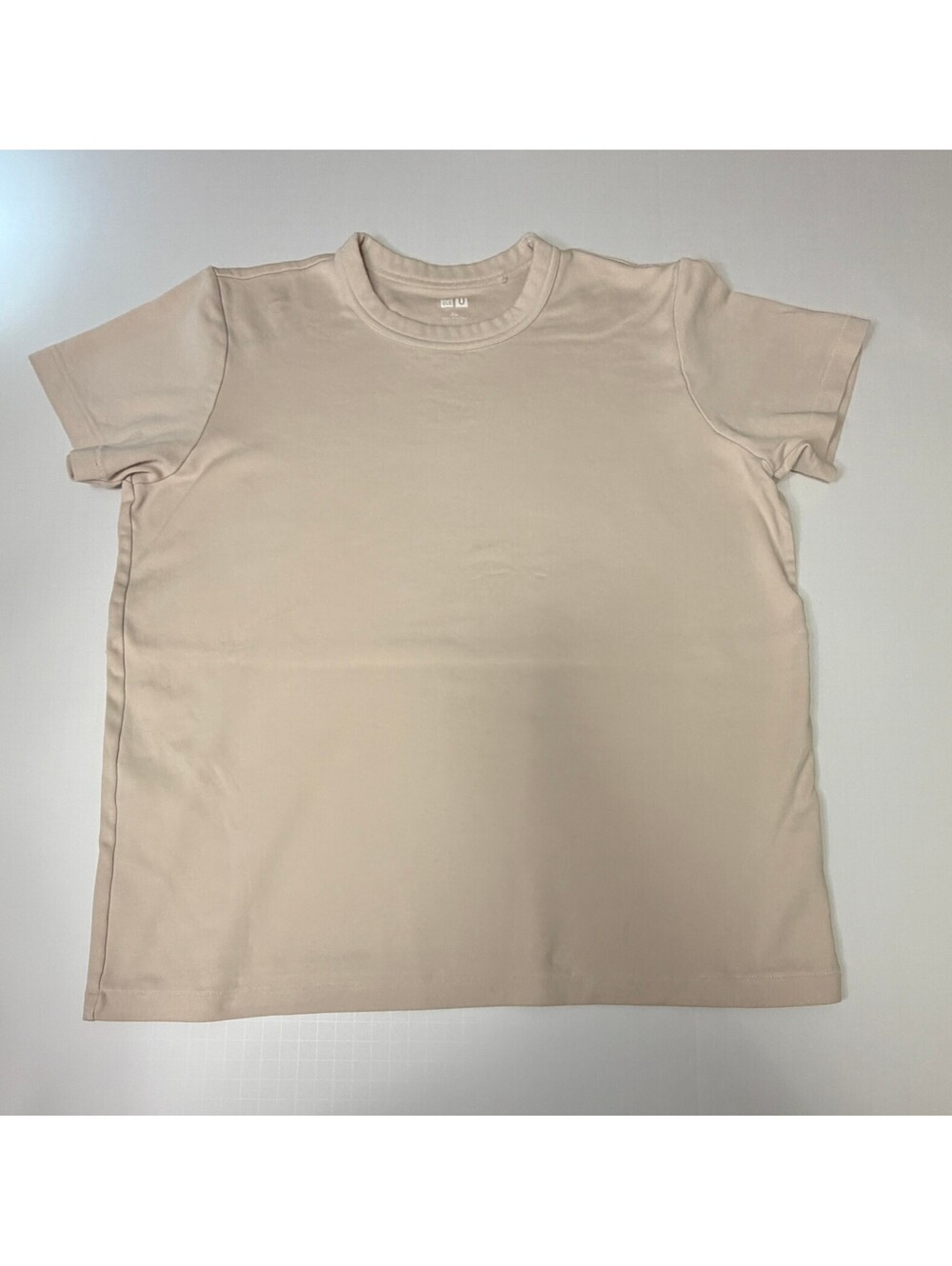 Uniqlo U Crew Neck Short Sleeve T-Shirt Women XL Beige